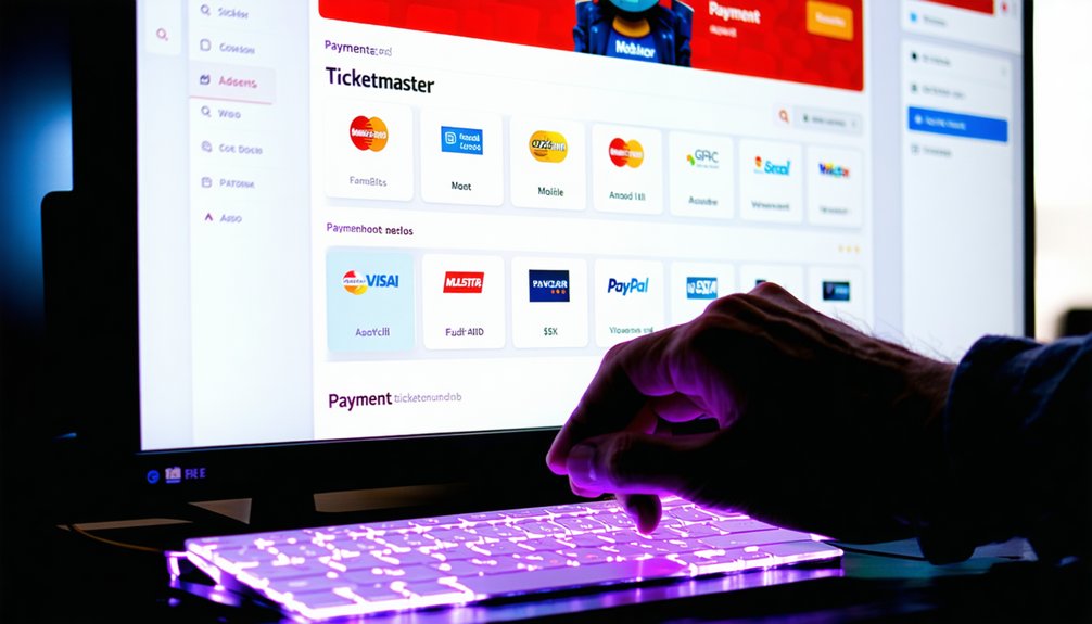 Ticketmaster Zahlungsarten