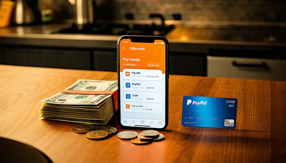 pay with paypal or cash